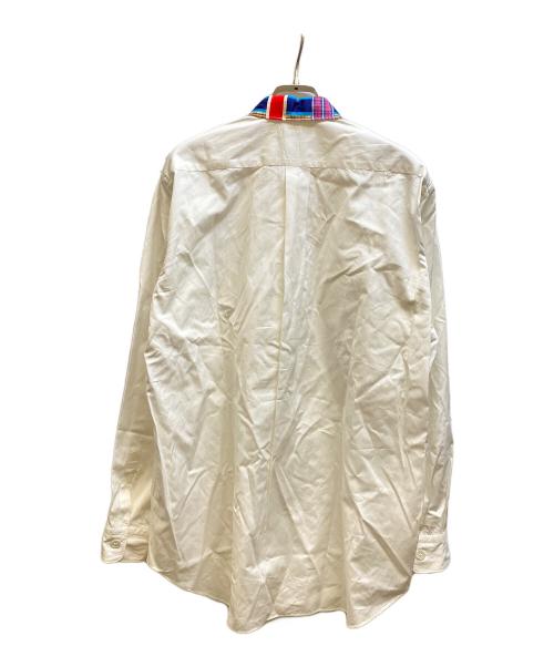 COMME des GARCONS HOMME（コムデギャルソン オム）COMME des GARCONS HOMME (コムデギャルソン オム) チェック襟長袖シャツ ホワイト サイズ:記載なしの古着・服飾アイテム
