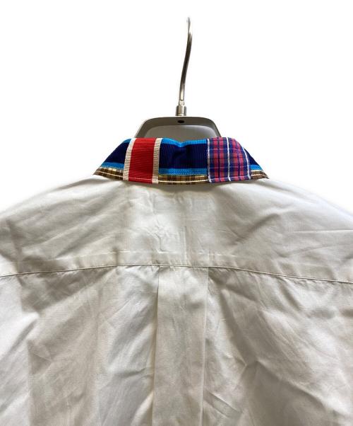COMME des GARCONS HOMME（コムデギャルソン オム）COMME des GARCONS HOMME (コムデギャルソン オム) チェック襟長袖シャツ ホワイト サイズ:記載なしの古着・服飾アイテム