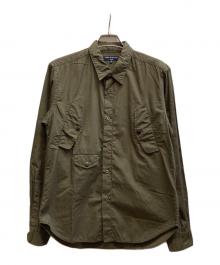 COMME des GARCONS HOMME（コムデギャルソン オム）の古着「3ポケットL/Sシャツ/HT-B033」｜オリーブ