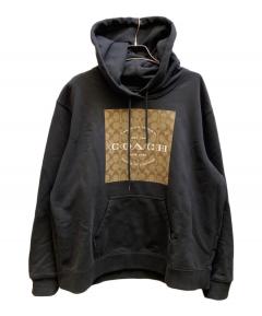 中古・古着通販】COACH (コーチ) シグネチャーロゴパーカー ブラック