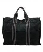 HERMESエルメス）の古着「エールラインMMトートバッグ」｜ブラック