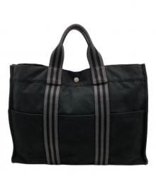 HERMES（エルメス）の古着「エールラインMMトートバッグ」｜ブラック