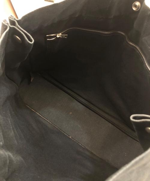 HERMES（エルメス）HERMES (エルメス) エールラインMMトートバッグ ブラックの古着・服飾アイテム