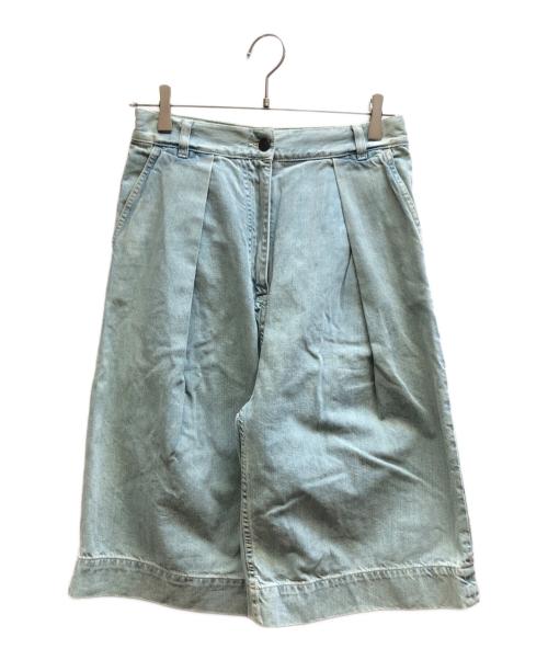 DRIES VAN NOTEN（ドリスヴァンノッテン）DRIES VAN NOTEN (ドリスヴァンノッテン) デニムハーフパンツ ブルー サイズ:34の古着・服飾アイテム