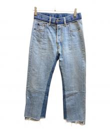 Maison Margiela（メゾンマルジェラ）の古着「再構築カットオフデニムパンツ」｜インディゴ