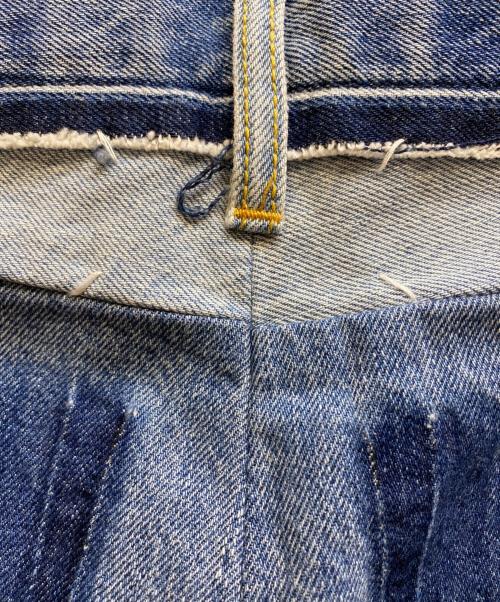 Maison Margiela（メゾンマルジェラ）Maison Margiela (メゾンマルジェラ) 再構築カットオフデニムパンツ インディゴ サイズ:40の古着・服飾アイテム