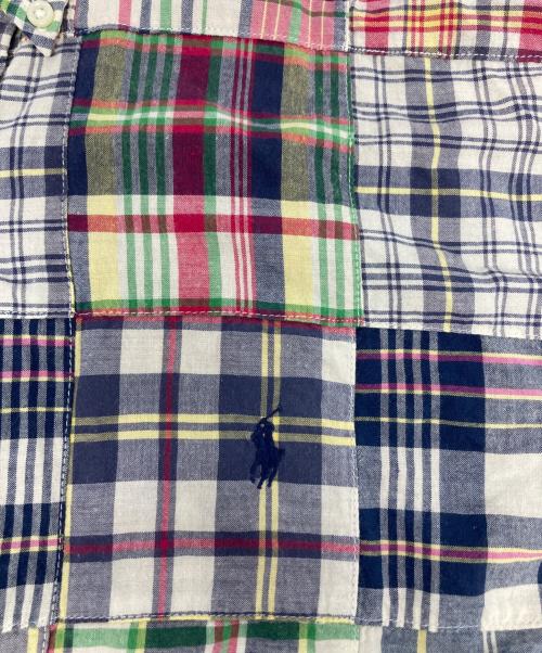 RALPH LAUREN（ラルフローレン）RALPH LAUREN (ラルフローレン) 半袖パッチワークチェックシャツ マルチカラー サイズ:LLの古着・服飾アイテム