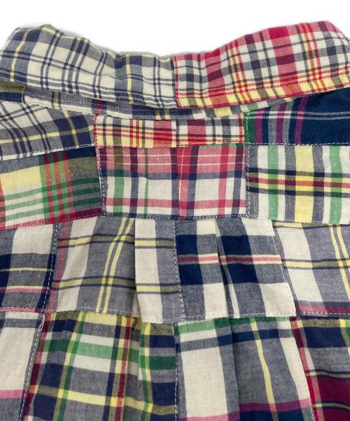RALPH LAUREN（ラルフローレン）RALPH LAUREN (ラルフローレン) 半袖パッチワークチェックシャツ マルチカラー サイズ:LLの古着・服飾アイテム