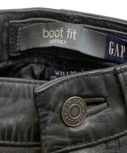 GAP（ギャップ）GAP (ギャップ) 90‘s boot fit レザーパンツ ブラック サイズ:w31/l30の古着・服飾アイテム