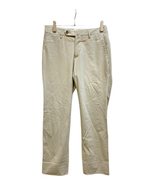 PT TORINO（ピーティートリノ）PT TORINO (ピーティートリノ) ノープリーツ スラックス ホワイト サイズ:42の古着・服飾アイテム