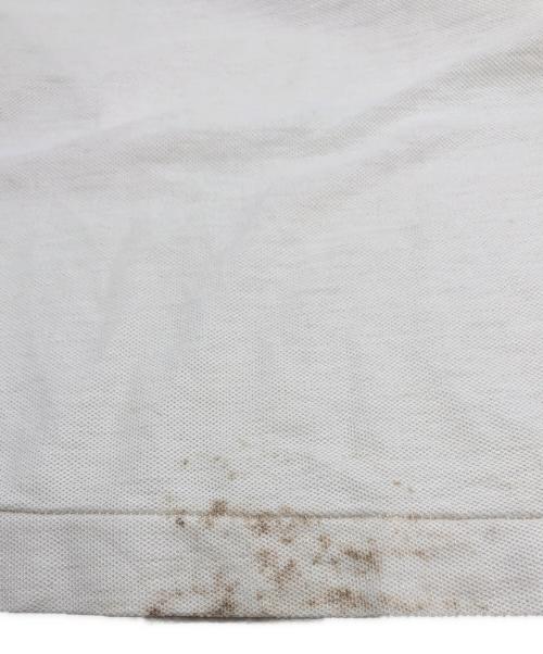 Champion（チャンピオン）Champion (チャンピオン) バータグ後期 ダンネックシャツ ホワイト×レッド サイズ:Lの古着・服飾アイテム