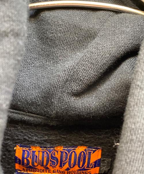 BUDSPOOL（バッズプール）BUDSPOOL (バッズプール) 葵産業 (アオイインダストリー) SMOKE CAR HOODED SWEAT SHIRT ブラック サイズ:XLの古着・服飾アイテム