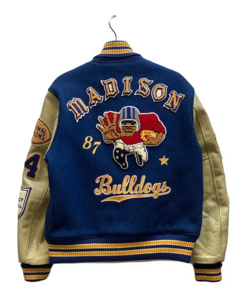 whitesville（ホワイツビル）whitesville (ホワイツビル) スタジャン ネイビー×ベージュ サイズ:40の古着・服飾アイテム