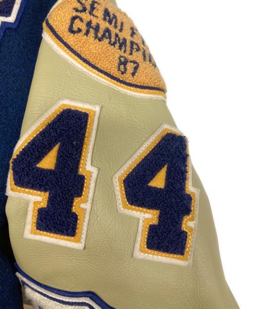 whitesville（ホワイツビル）whitesville (ホワイツビル) スタジャン ネイビー×ベージュ サイズ:40の古着・服飾アイテム