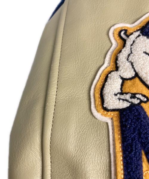 whitesville（ホワイツビル）whitesville (ホワイツビル) スタジャン ネイビー×ベージュ サイズ:40の古着・服飾アイテム