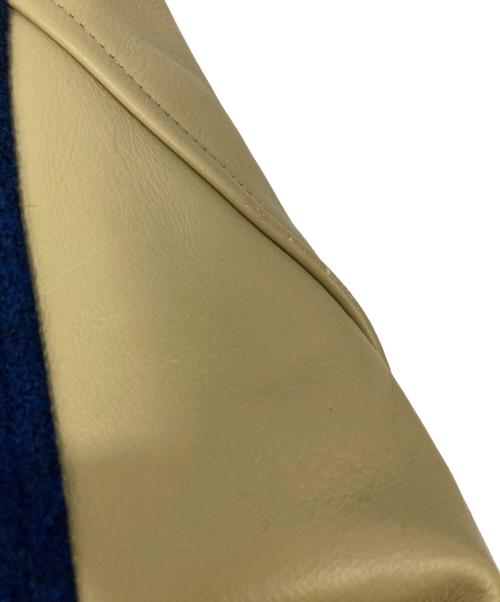 whitesville（ホワイツビル）whitesville (ホワイツビル) スタジャン ネイビー×ベージュ サイズ:40の古着・服飾アイテム