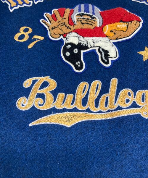 whitesville（ホワイツビル）whitesville (ホワイツビル) スタジャン ネイビー×ベージュ サイズ:40の古着・服飾アイテム