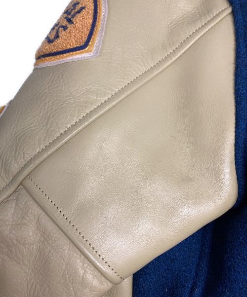 whitesville（ホワイツビル）whitesville (ホワイツビル) スタジャン ネイビー×ベージュ サイズ:40の古着・服飾アイテム