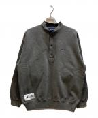 DESCENDANTディセンダント）の古着「ヘンリーネック スウェット」｜グレー