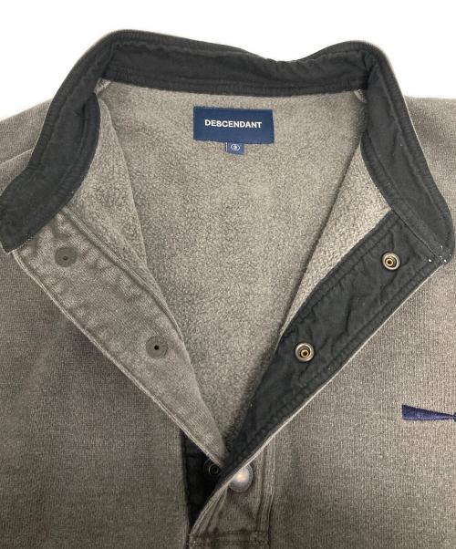 DESCENDANT（ディセンダント）DESCENDANT (ディセンダント) ヘンリーネック スウェット グレー サイズ:3の古着・服飾アイテム