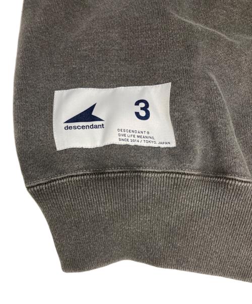 DESCENDANT（ディセンダント）DESCENDANT (ディセンダント) ヘンリーネック スウェット グレー サイズ:3の古着・服飾アイテム