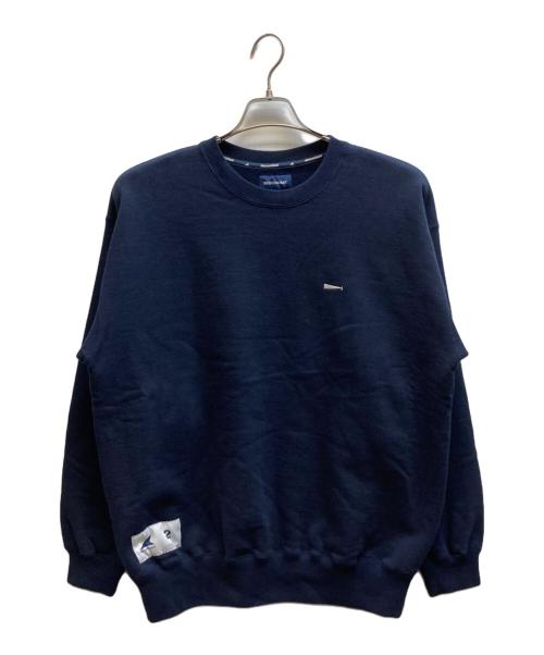 DESCENDANT（ディセンダント）DESCENDANT (ディセンダント) ロゴスウェット ネイビー サイズ:2の古着・服飾アイテム