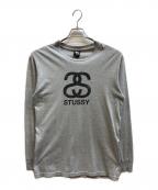 stussyステューシー）の古着「ロゴカットソー」｜グレー