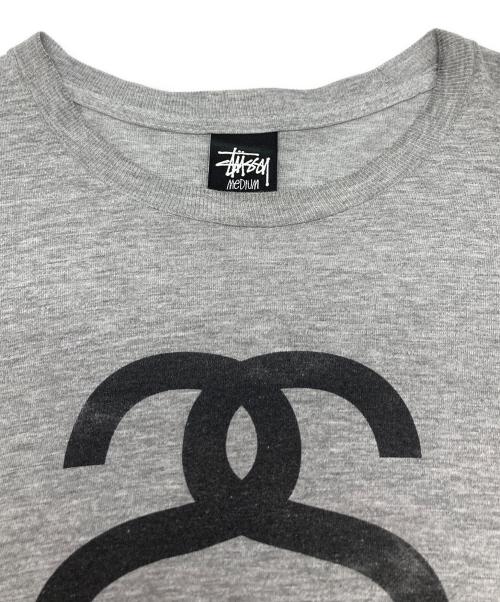 stussy（ステューシー）stussy (ステューシー) ロゴカットソー グレー サイズ:Mの古着・服飾アイテム