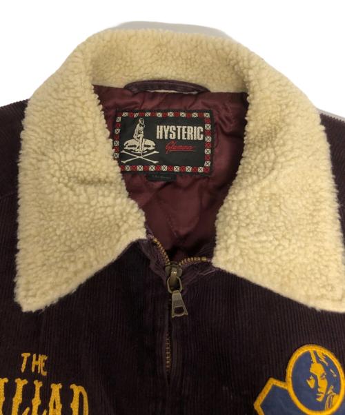 Hysteric Glamour（ヒステリックグラマー）Hysteric Glamour (ヒステリックグラマー) 襟ボアコーデュロイワッペンジャケット パープル サイズ:Mの古着・服飾アイテム