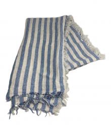 ASAUCE MELER（アソースメレ）の古着「リネンストール」｜ブルー