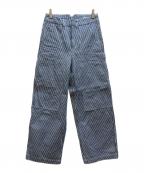 UNION LAUNCHユニオンランチ）の古着「ヒッコリー柄ペインターパンツ」｜インディゴ