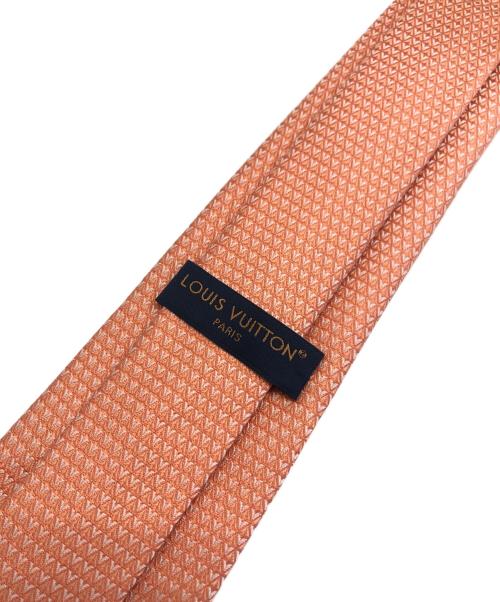 LOUIS VUITTON（ルイ ヴィトン）LOUIS VUITTON (ルイ ヴィトン) 柄ネクタイ サーモン サイズ:148㎝×8㎝の古着・服飾アイテム