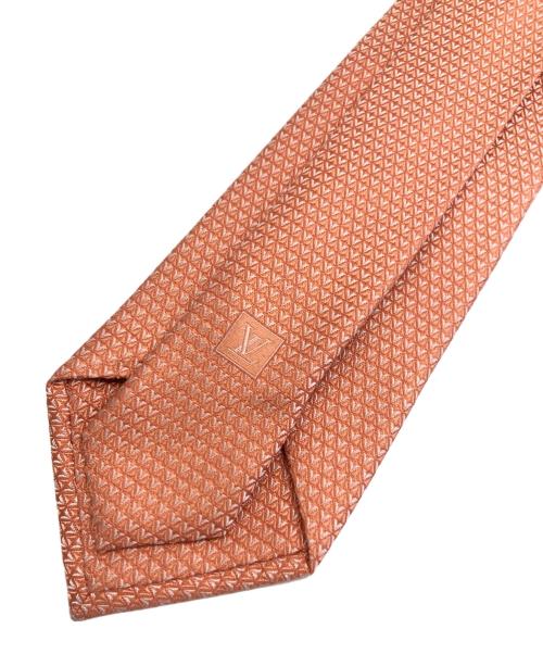LOUIS VUITTON（ルイ ヴィトン）LOUIS VUITTON (ルイ ヴィトン) 柄ネクタイ サーモン サイズ:148㎝×8㎝の古着・服飾アイテム