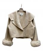 HER LIP TOハーリップトゥ）の古着「Loro Short Rever Coat」｜アイボリー
