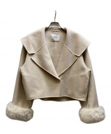 HER LIP TO（ハーリップトゥ）の古着「Loro Short Rever Coat」｜アイボリー