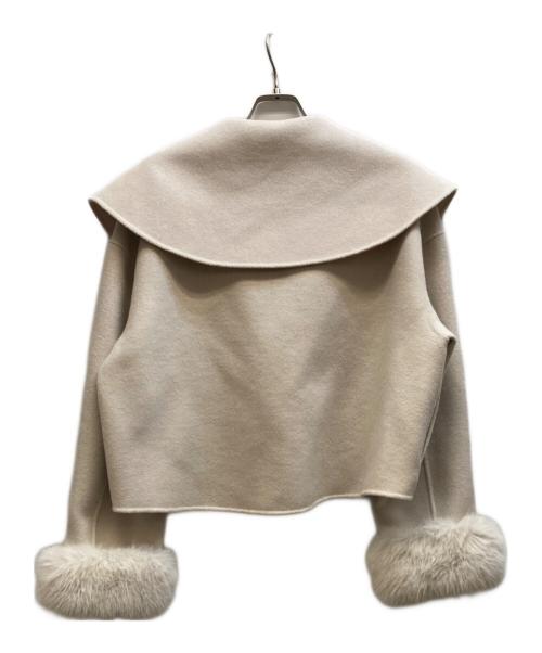 HER LIP TO（ハーリップトゥ）HER LIP TO (ハーリップトゥ) Loro Short Rever Coat アイボリー サイズ:Mの古着・服飾アイテム
