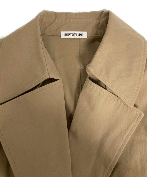 EVERYDAY I LIKE.（エヴリデイ アイ ライク）EVERYDAY I LIKE. (エヴリデイ アイ ライク) Essential トレンチコート ベージュ サイズ:36の古着・服飾アイテム