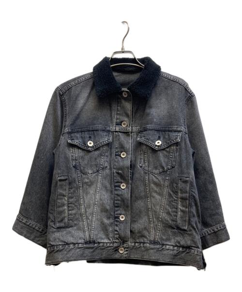 sacai（サカイ）sacai (サカイ) デニムジャケット グレー サイズ:2の古着・服飾アイテム