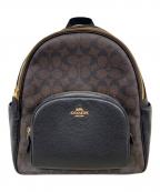 COACHコーチ）の古着「バックパック シグネチャー キャンバス」｜ブラウン