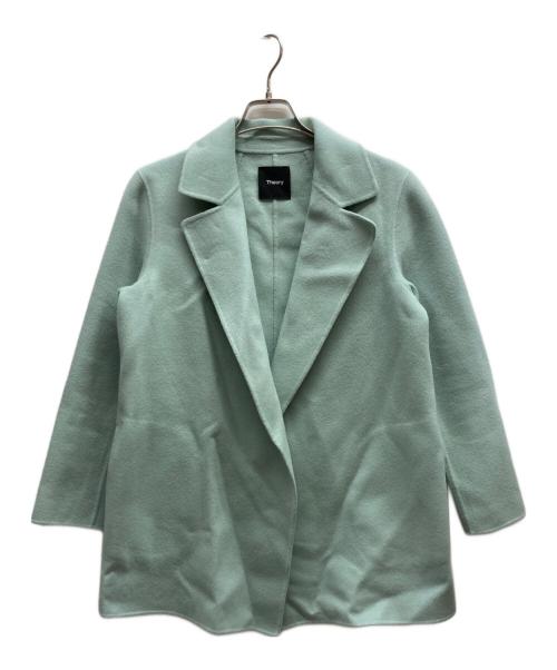 theory（セオリー）theory (セオリー) カシミヤブレンドコート/01-2409602-625-902 グリーン サイズ:Sの古着・服飾アイテム