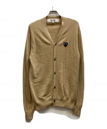 PLAY COMME des GARCONS（プレイコムデギャルソン）の古着「V-Neck Cardigan」｜ベージュ