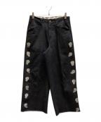 BEN DAVISベンデイビス）の古着「ゴリラカットワークパンツ」｜ブラック