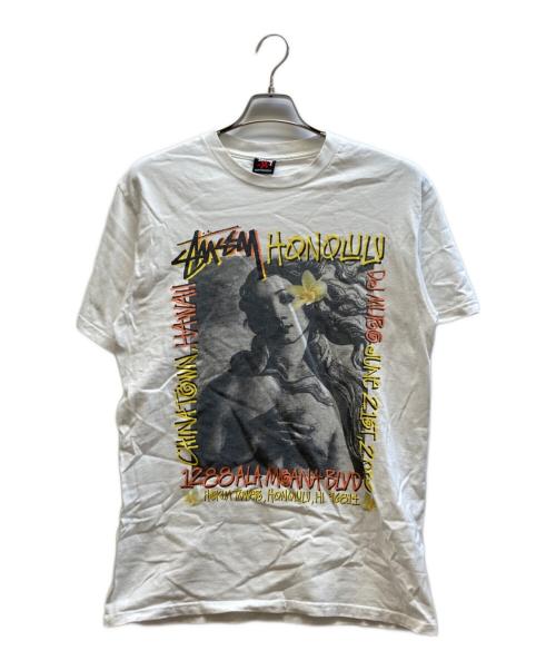 stussy（ステューシー）stussy (ステューシー) プリントTシャツ ホワイト サイズ:Mの古着・服飾アイテム
