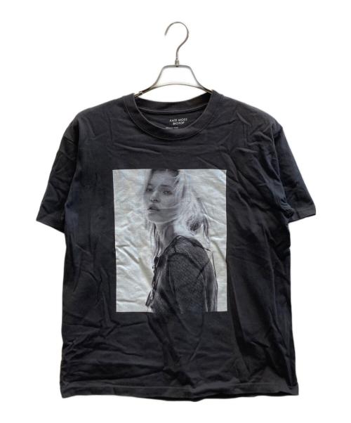BIOTOP（ビオトープ）BIOTOP (ビオトープ) Kate Moss by David Sims Photo T-shirts / BOM-05040 ブラック サイズ:Lの古着・服飾アイテム