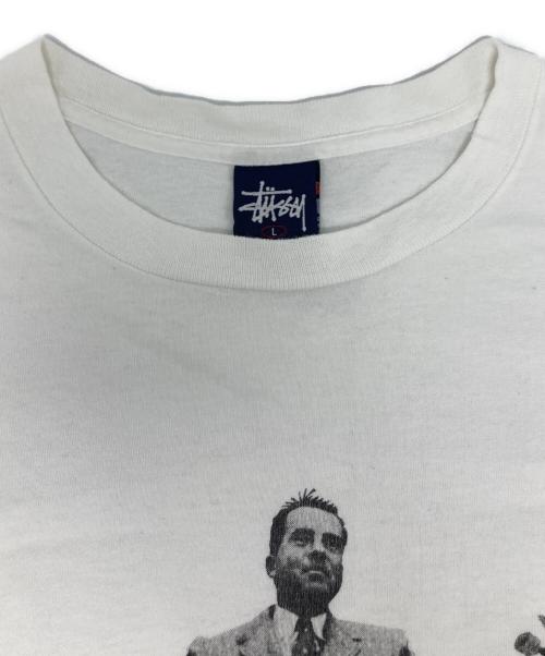 stussy（ステューシー）stussy (ステューシー) プリントTシャツ/Nixon Photo Tee  ホワイト サイズ:Lの古着・服飾アイテム