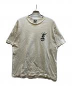 stussyステューシー）の古着「ビッグクラウンプリントTシャツ」｜ベージュ