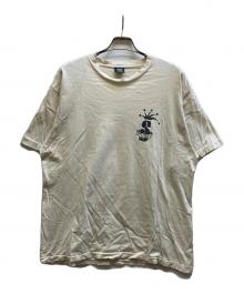 stussy（ステューシー）の古着「ビッグクラウンプリントTシャツ」｜ベージュ