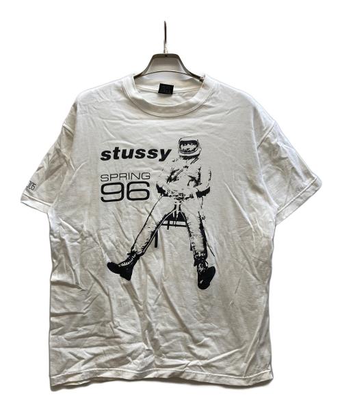 stussy（ステューシー）stussy (ステューシー) アストロプリントTシャツ/Spring 96 ホワイト サイズ:Lの古着・服飾アイテム