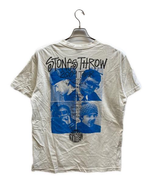 stussy（ステューシー）stussy (ステューシー) プリントTシャツ ホワイト サイズ:Lの古着・服飾アイテム