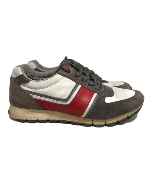 PRADA SPORTS（プラダスポーツ）PRADA SPORTS (プラダスポーツ) ローカットスニーカー グレー サイズ:6の古着・服飾アイテム